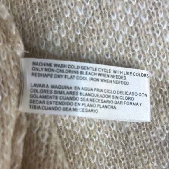 By Design Cardigan Sweater Coat Womens Medium Beige Zebra Print - Picture 7 of 9